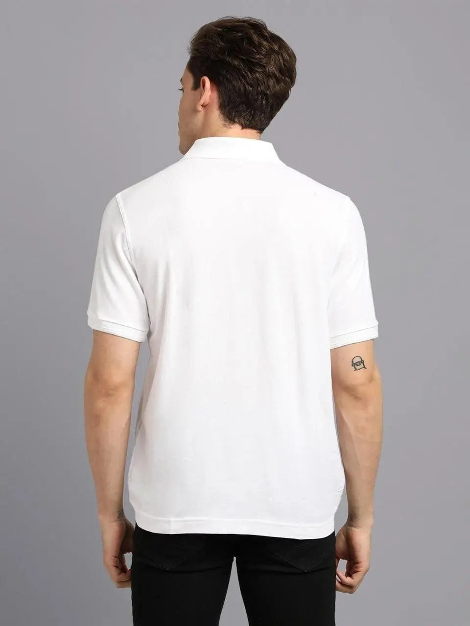 Matte Solid Half Sleeves Men's Polo T-Shirt dgksgw-eg
