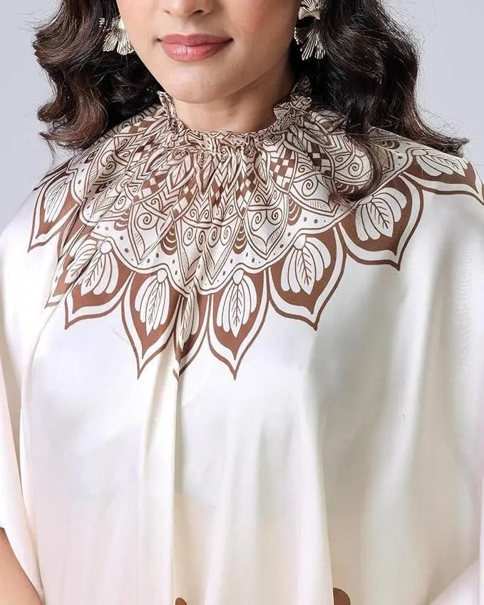 Satin Silk Printed Kaftan Saree With Unstitched Blouse dgksgw-eg