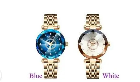 Diamond Shape Multicolour Dial and Rose Gold Strap Watch for Womens and Girls dgksgw-eg