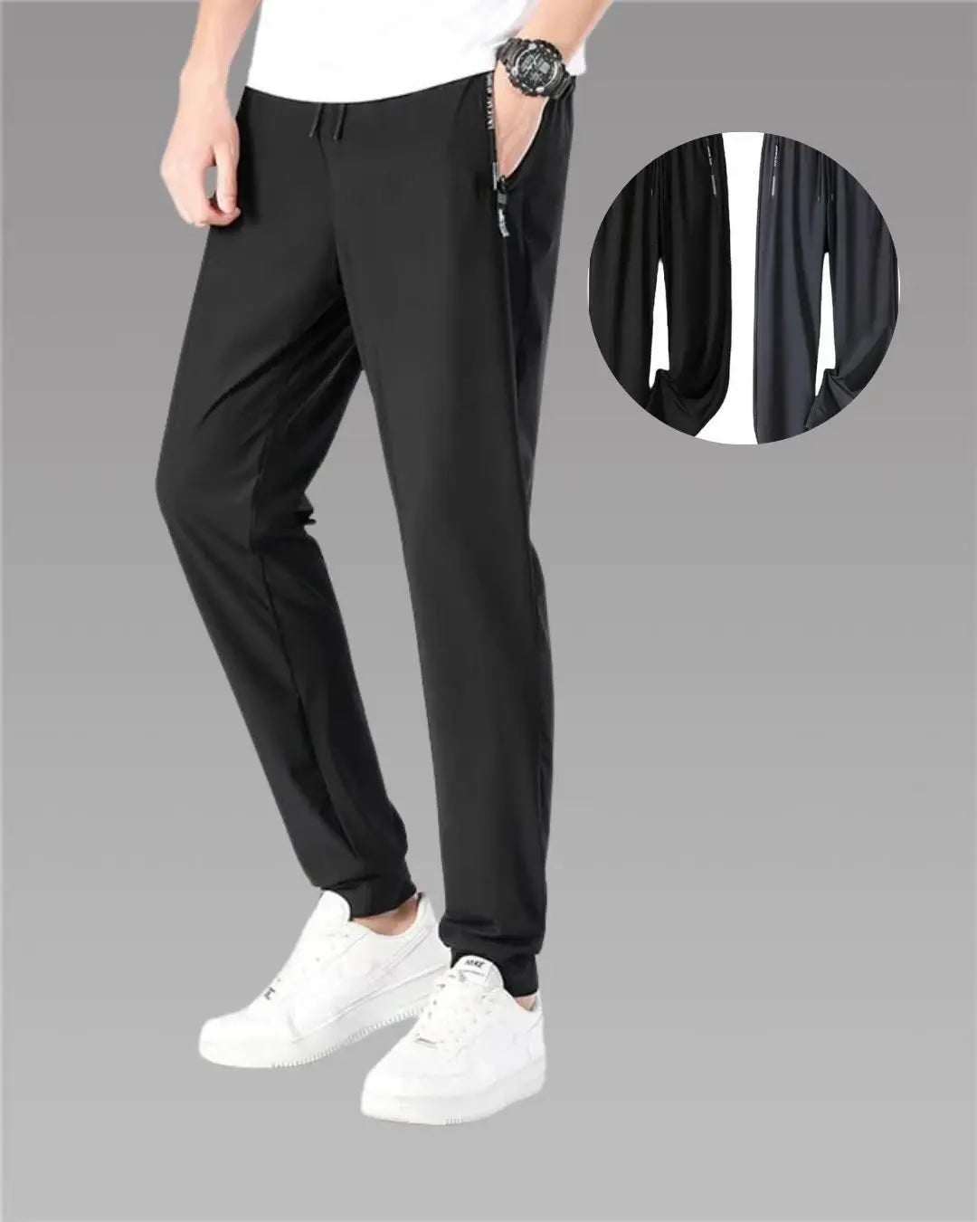 Women's Solid Lycra 4 Way Track Pant (Pack of 2) dgksgw-eg