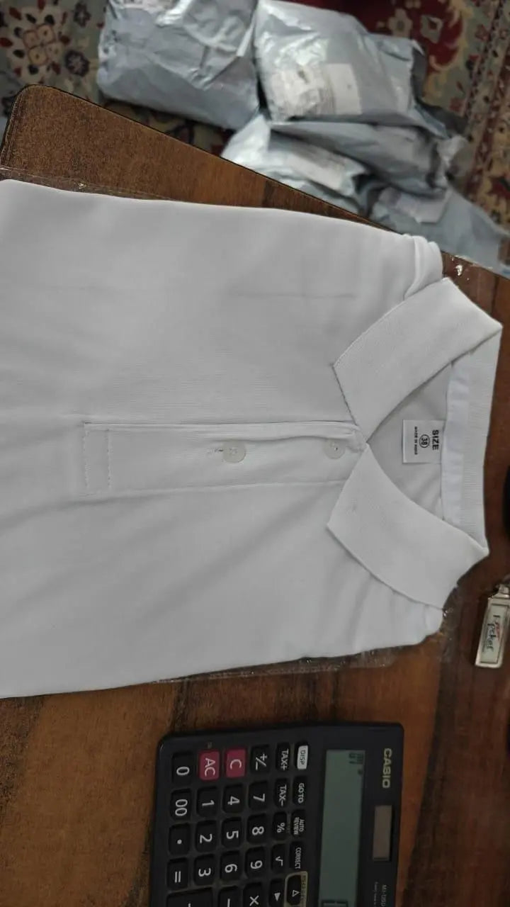 Matte Solid Half Sleeves Men's Polo T-Shirt dgksgw-eg