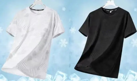 Men's Round Neck Polyester Casual T-shirt (Pack of 2) dgksgw-eg