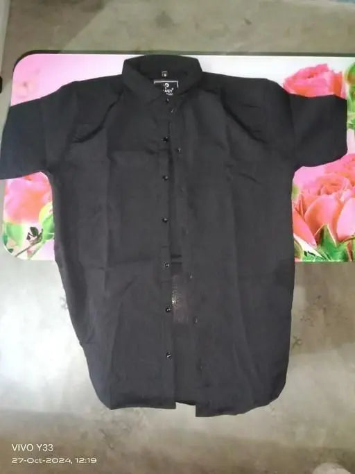Men's Ice Silk Quick-Drying Shirt Black dgksgw-eg