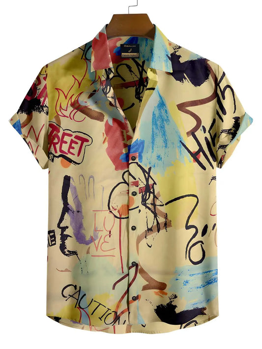 Rayon Printed Half Sleeves Regular Fit Mens Casual Shirt dgksgw-eg