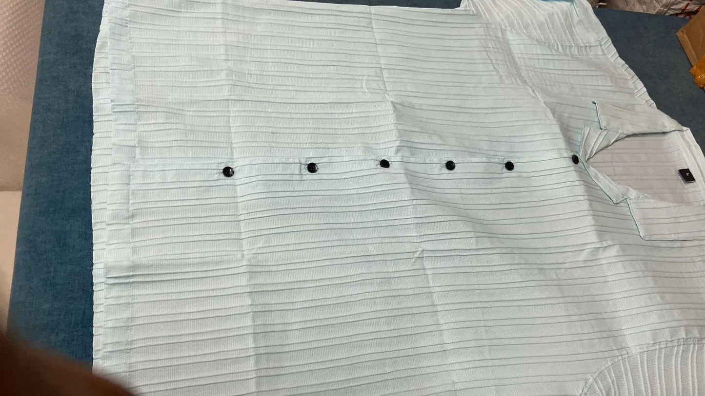 Men's Solid Retro Short Sleeves Button-Up Shirt Pack of 3 dgksgw-eg