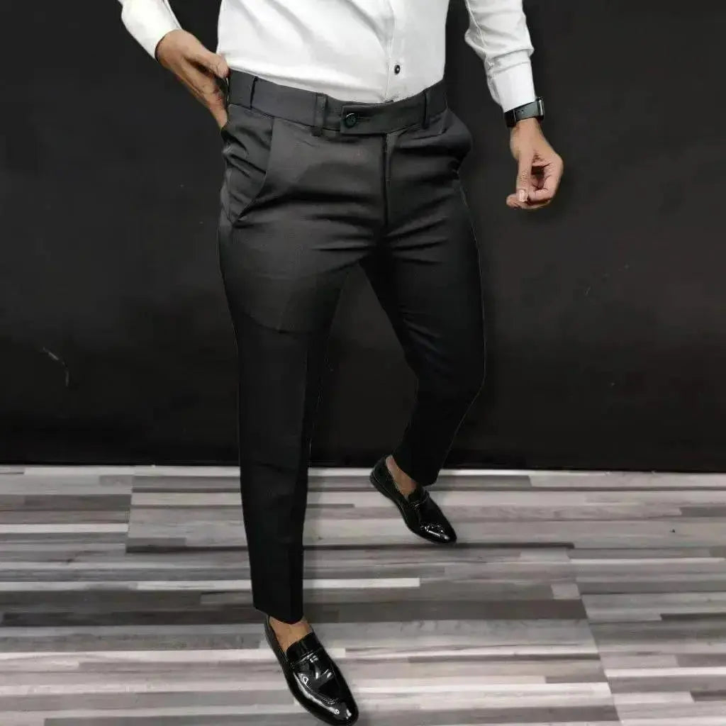 Premium Waist Adjustable Lycra Men's Trouser (Pack of 2) dgksgw-eg