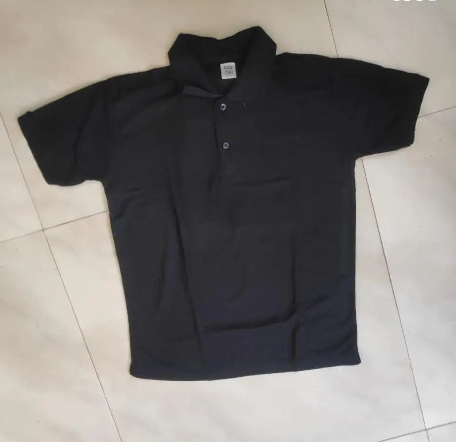 Cotton Blend Solid Half Sleeves Polo T-Shirt dgksgw-eg