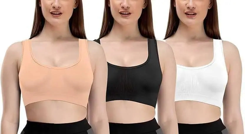 Womens Multicolor Air Bra Pack of 3 dgksgw-eg