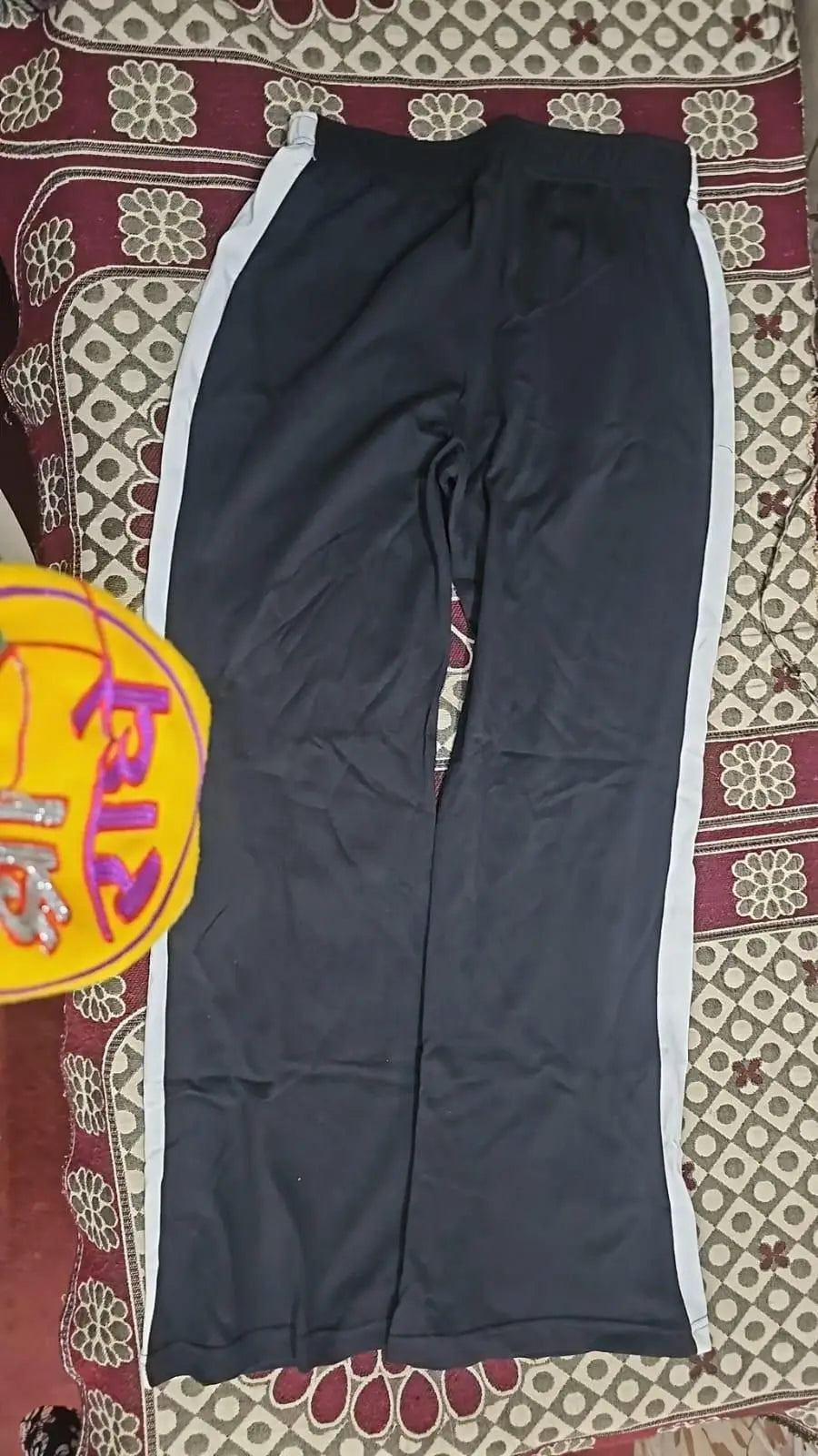 Women's Hight Waist Wide-Leg Jogger Pant Black & White Stripe dgksgw-eg