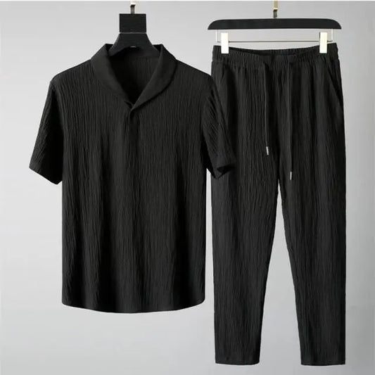 Men's Caudrauy Co-Ord Set Black dgksgw-eg