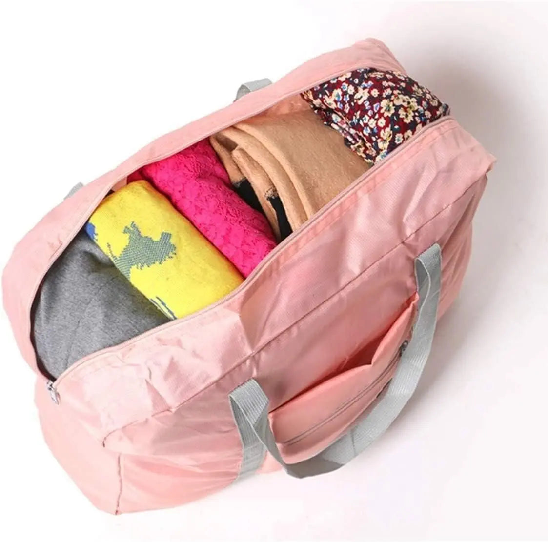 Foldable Travel Bag Tote Lightweight Waterproof Duffel Bag (Pack of 1) dgksgw-eg