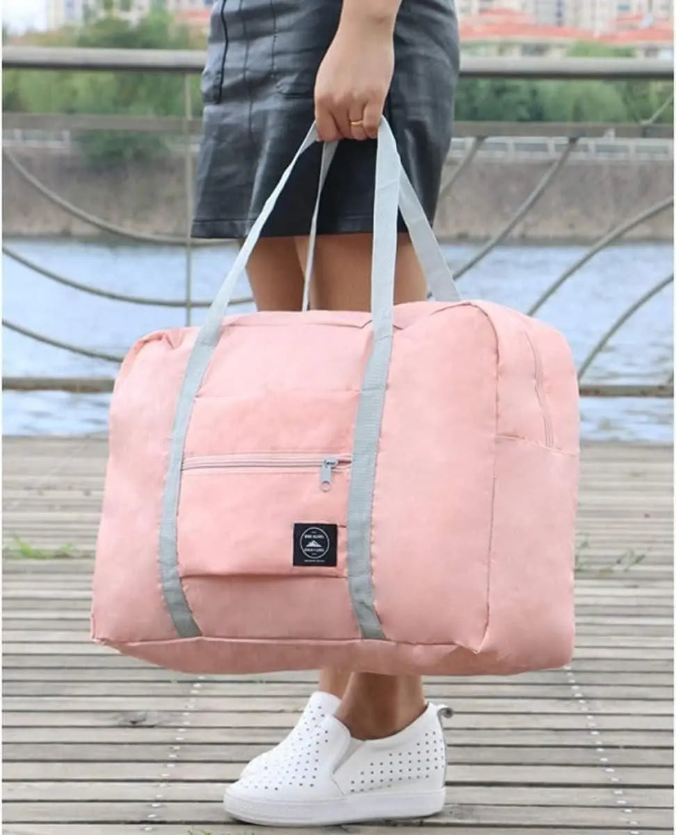 Foldable Travel Bag Tote Lightweight Waterproof Duffel Bag (Pack of 1) dgksgw-eg