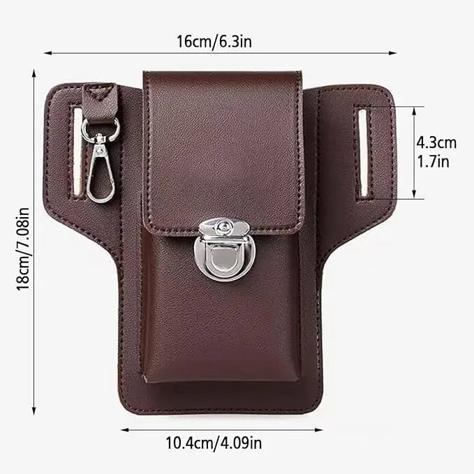 Multipurpose PU Leather Mobile Pouch with Belt Loop dgksgw-eg