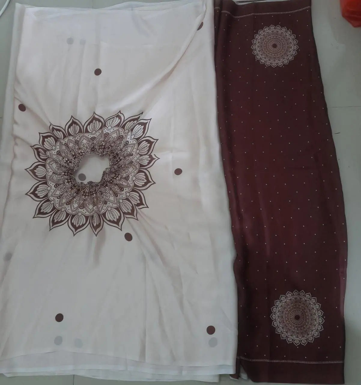 Satin Silk Printed Kaftan Saree With Unstitched Blouse dgksgw-eg