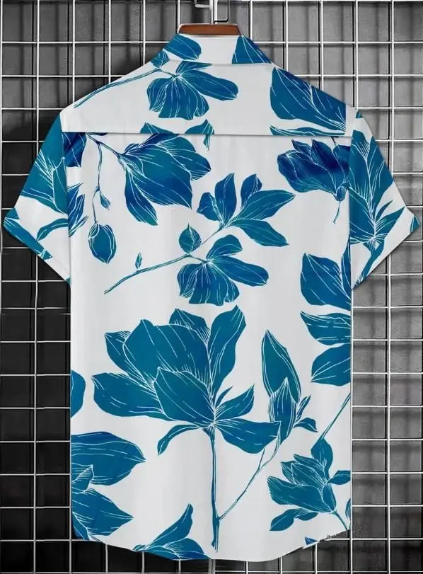 Men's Printed Half Sleeves Regular Collar Casual Shirt dgksgw-eg