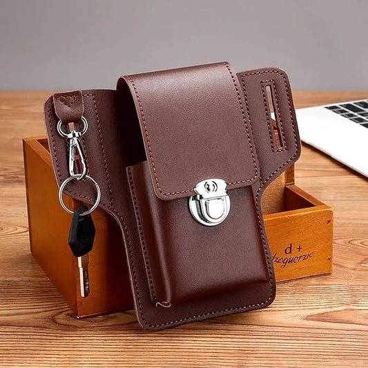 Multipurpose PU Leather Mobile Pouch with Belt Loop dgksgw-eg