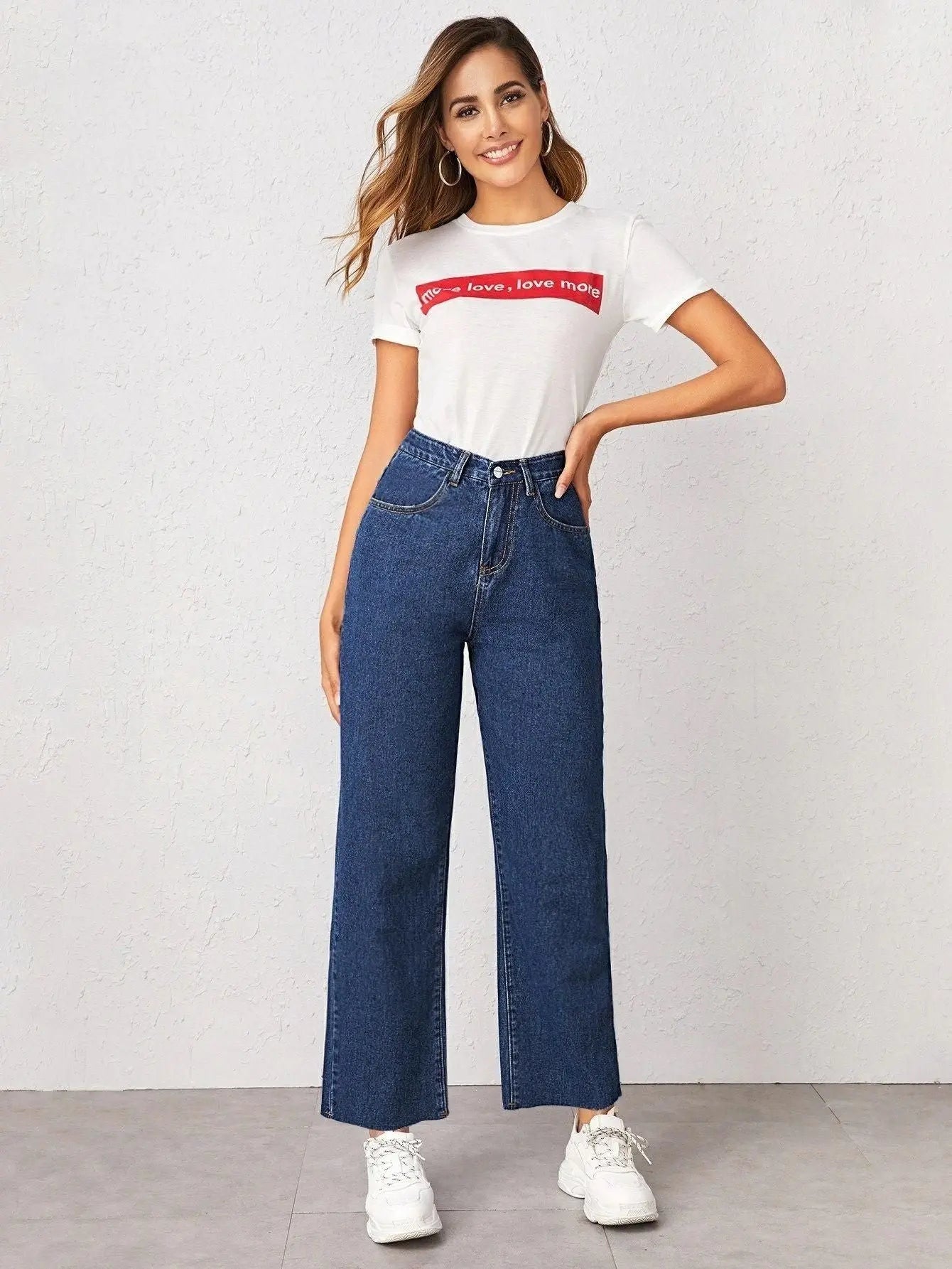 Kotty Women's Cotton Blend Solid Flared Jeans dgksgw-eg