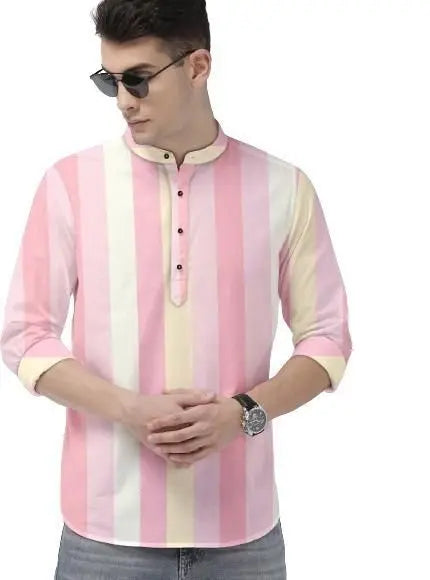 Men's Color Block Spread Collar Casual Shirt dgksgw-eg