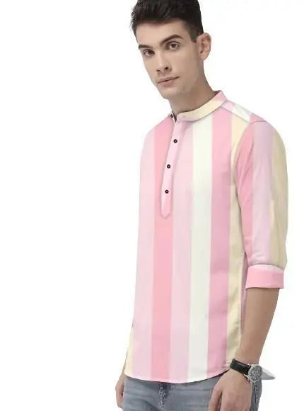Men's Color Block Spread Collar Casual Shirt dgksgw-eg