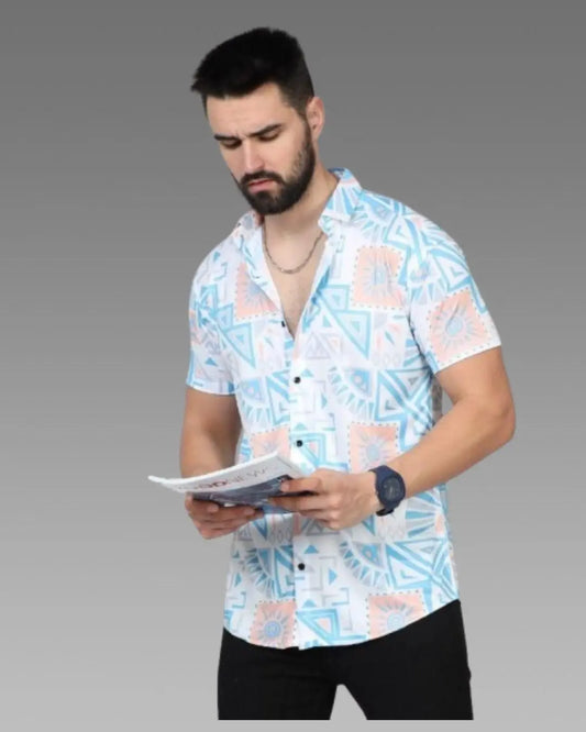 Men's Printed Rayon Half Sleeves Shirt dgksgw-eg
